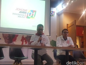 Hasil Real Count TKN: Jokowi-Maruf 56,18%, Prabowo-Sandi 43,82%
