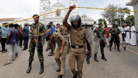 Kepolisian Sri Lanka pun gencar menyisiri area-area yang diyakini berkaitan dengan kelompok radikal Islamic State of Iraq and Syria (ISIS). Dinuka Liyanawatte/Reuters.