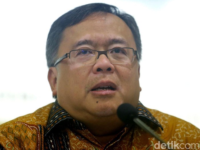 Menteri PPN/Bappenas Bambang Brodjonegoro memberikan keterangan kepada awak media. Hal itu berkaitan dengan rencana pemindahan ibu kota dari Jakarta.