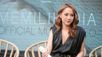 Dalam kesempatan itu BCL juga mengatakan dirinya ingin menjadi YouTuber. Pool/Ismail/detikFoto.