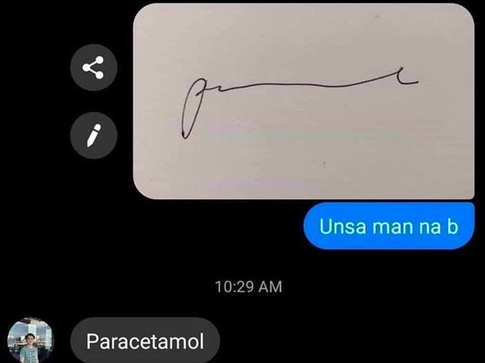 Tulisan parasetamol yang bikin heboh (Foto: viral Twitter) Tulisan parasetamol yang bikin heboh (Foto: viral Twitter)