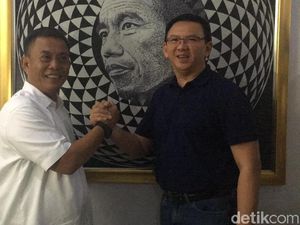 Ahok Bertemu Prasetio Edi di Rumah Dinas Ketua DPRD