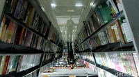Begini suasana pasar buku Jakbook di Pasar Kenari, Salemba, Jakarta Pusat, Selasa (30/4/2019).