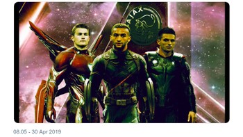 Skuad Ajax diibaratkan seperti pasukan Avengers Foto: Istimewa