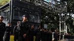 Suasana Pengamanan Aksi Hari Buruh di Patung Kuda