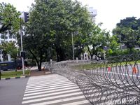 Jalan Menuju Istana Ditutup, Polisi Pastikan Massa Buruh Tak Mendekat