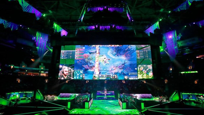 Gelaran The International Dota 2 pada tahun 2018 lalu. (Foto: Jeff Vinnick/Getty Images) Gelaran The International Dota 2 pada tahun 2018 lalu. (Foto: Jeff Vinnick/Getty Images)