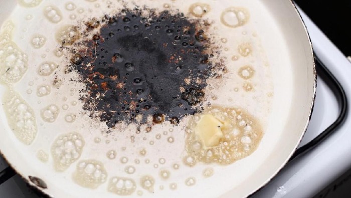 Melting butter on skillet