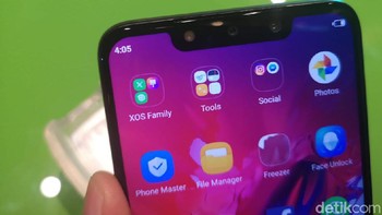 Baik Smart 3 Plus dan Hot 7 Pro didukung prosesor Helio P22, software XOS 5.0 Cheetah yang berbasis Android Pie. (Foto: detikINET/Agus Tri Haryanto)