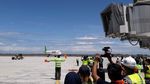 Mulus, Pesawat Airbus Mendarat Perdana di Bandara Baru DIY