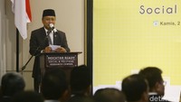 Menteri Riset Teknologi dan Pendidikan Tinggi M Nasir, saat berpidato di acara peresmian.