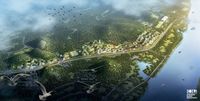 Kota direncanakan akan tertutup dengan berbagai tanaman (Stefano Boeri Architetti)
