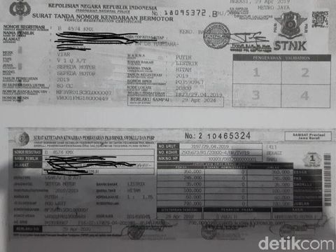 Pajak Motor Listrik Bekasi 