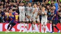 Liverpool menjalani pertandingan away Semifinal Liga Cahmpions leg 1 menghadapi Barcelona, Kamis (2/5) dinihari kemarin. Barcelona terlalu perkasa, Messi tampil istimewa dan menghancurkan Liverpool 3-0 (Michael Regan/Getty Images)