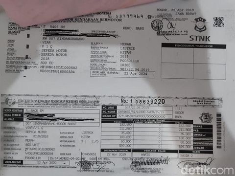 Pajak Motor Listrik Bogor