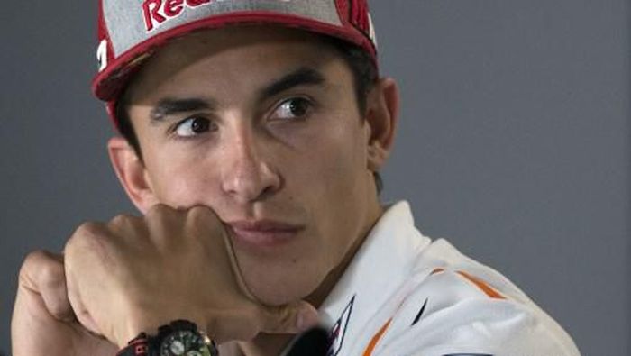 Marc Marquez mewaspadai kecepatan Ducati dan Yamaha di MotoGP Spanyol (Foto: Jorge Guerero/AFP)