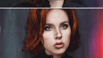 Menjadi Black Widow. Foto: instagram.com/benzoate_ost/