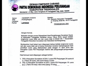 Berpotensi Kehilangan Satu Kursi, PDIP Trenggalek Laporkan Suara Hilang