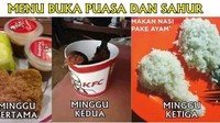 Menjelang puasa, siapkan dana untuk makan buka puasa ya. Pastikan setiap hari bisa makan enak. Jangan sampai begini. Foto: istimewa