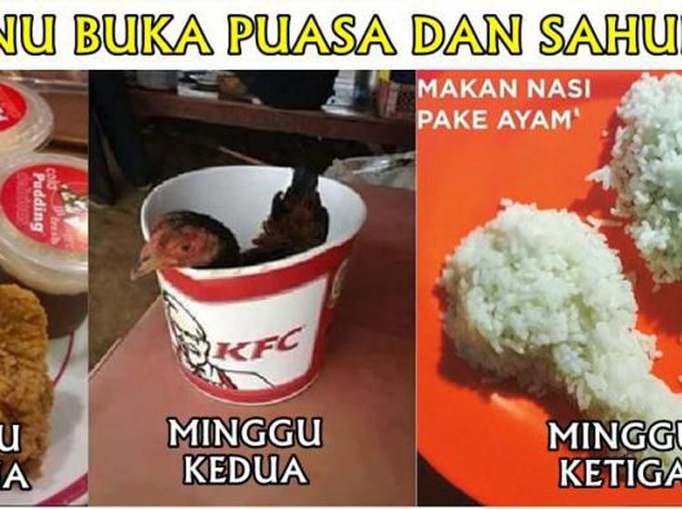 Puasa Sebentar Lagi, Meme Makanan Ramadan Banyak Beredar di Medsos