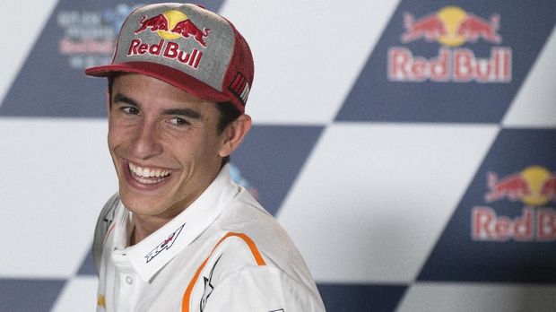 Marc Marquez berada di posisi start ketiga MotoGP Spanyol. (