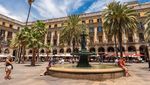 Foto: Plaza Reial, Tempat Fans Liverpool Rusuh di Barcelona