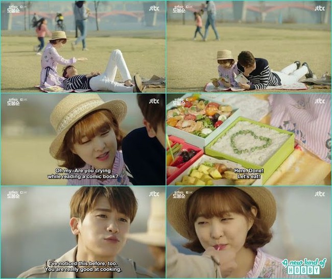 Piknik bisa jadi alternatif kencan klasik yang tetap menarik dilakukan akhir pekan. Piknik pun banyak hadir dalam berbagai drama Korea, termasuk Strong Woman Do Bong Soon. Agar menyenangkan, Anda dan pasangan bisa membawa makanan kesukaan satu sama lain tanpa janjian sebelumnya agar menjadi kejutan. Foto: ist