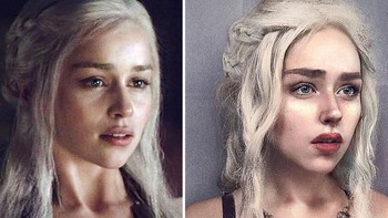 Menjadi Daenerys Targaryen. Foto: instagram.com/benzoate_ost/