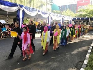 Mendikbud Apresiasi Barisan Bhinneka Tunggal Ika di Hardiknas 2019