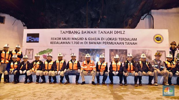 Mantab! Ada Gereja & Masjid di Bawah Tanah Tambang Freeport
