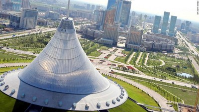 Mengintip Bangunan Futuristik di Astana Ibu Kota Kazakhstan