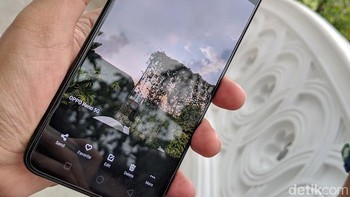 Namun kita bisa melihat di bagian watermark bagian foto ponsel ini. Foto: Adi Fida Rahman/detikINET