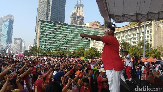 Sosialisasi Bela Negara di CFD, Menhan: Tidak Ada Lagi 01 dan 02