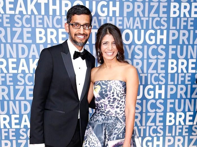 sundar pichai, anjali pichai sundar pichai, anjali pichai