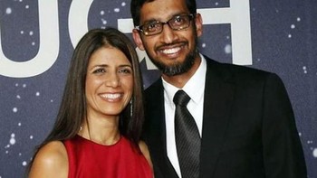 Sundar Pichai merupakan CEO Alphabet, induk Google. Hartanya diestimasi USD 1 miliar atau di kisaran Rp 14 triliun. Dia menikah dengan Anjali yang dipacarinya sejak masih di India dan kemudian menetap di Amerika Serikat. Foto: Istimewa