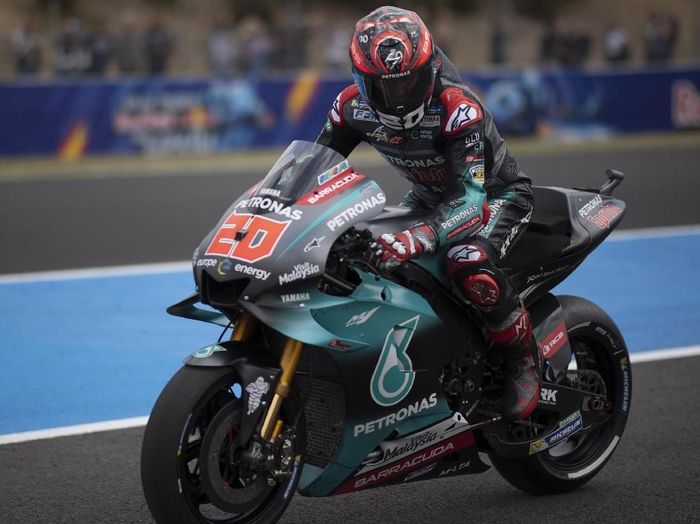 Pebalap Petronas Yamaha SRT, Fabio Quartararo. (Foto: Mirco Lazzari gp/Getty Images) Pebalap Petronas Yamaha SRT, Fabio Quartararo. (Foto: Mirco Lazzari gp/Getty Images)