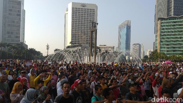 Sosialisasi Bela Negara di CFD, Menhan: Tidak Ada Lagi 01 dan 02