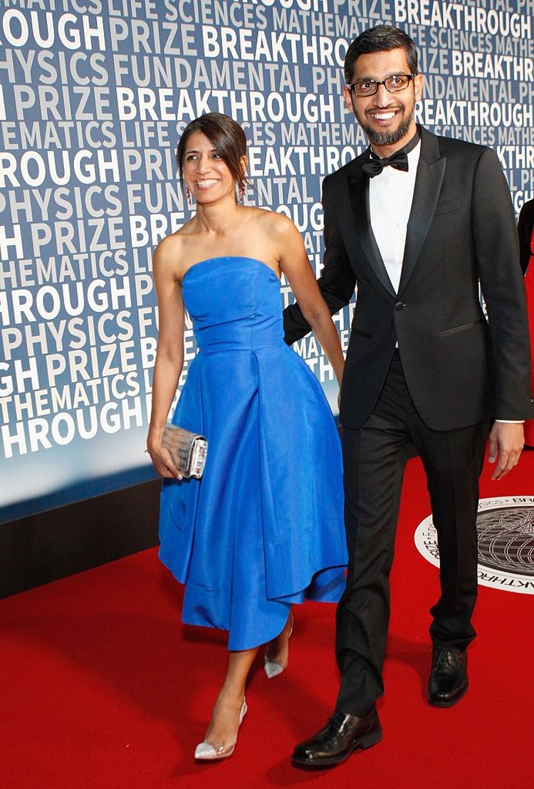 sundar pichai, anjali pichai sundar pichai, anjali pichai