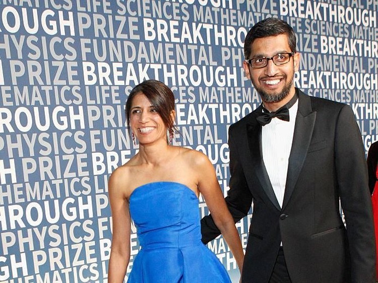 sundar pichai, anjali pichai sundar pichai, anjali pichai