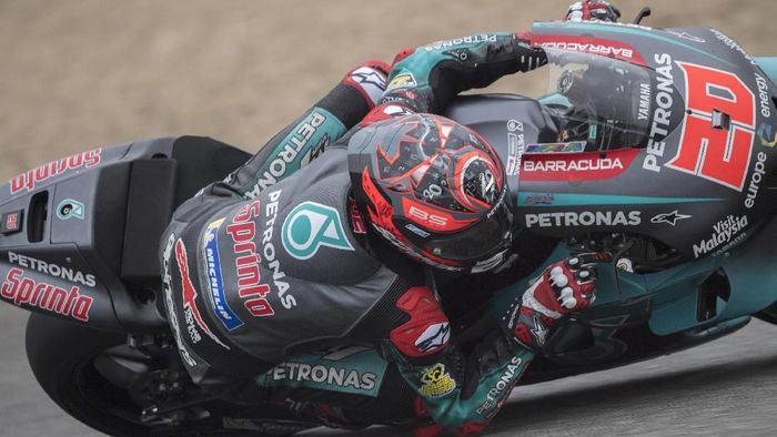 Fabio Quartararo tercepat di tes tengah musim Jerez. (Foto: Mirco Lazzari gp/Getty Images) Fabio Quartararo tercepat di tes tengah musim Jerez. (Foto: Mirco Lazzari gp/Getty Images)