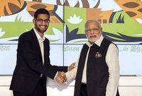 CEO Google Sundar Pichai bertemu dengan PM India Narendra Modi.