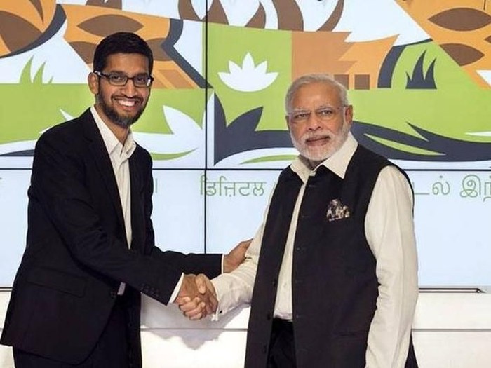 Sundar Pichai dan PM India, Narendra Modi. Foto: Istimewa Sundar Pichai dan PM India, Narendra Modi. Foto: Istimewa