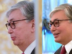 Perbandingan Foto Presiden Kazakhstan Asli dan Editan