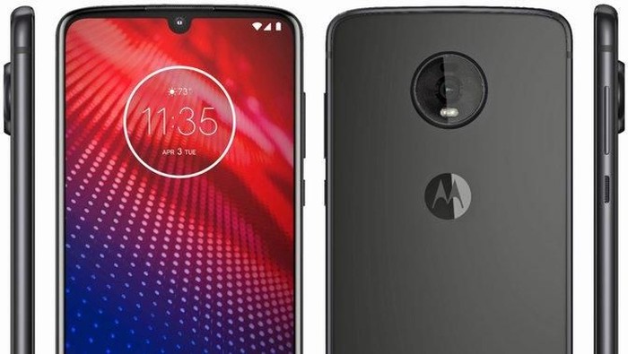 Penampakan Moto Z4. (Foto: Twitter @evanblass) Penampakan Moto Z4. (Foto: Twitter @evanblass)