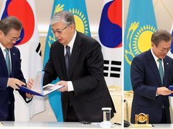 Perbandingan Foto Presiden Kazakhstan Asli dan Editan