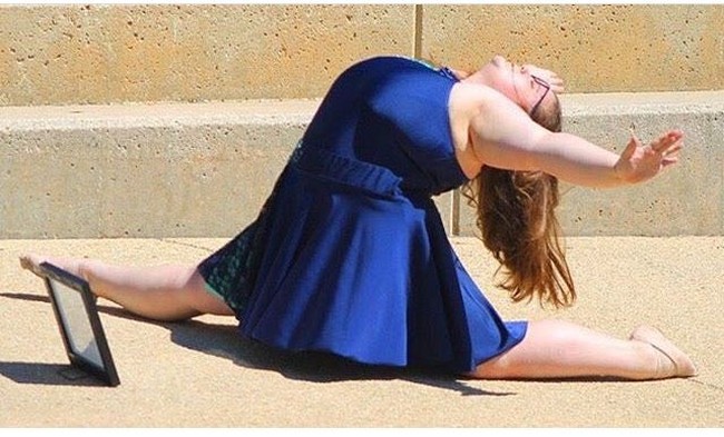 Balerina asal Milford, Delawere,AS ini kerap membagikan berbagai aktivitasnya kepada 197 ribu lebih pengikutnya di Instagram, termasuk saat dirinya tengah latihan menari.  Foto: Dok. Instagram @lizzy.dances