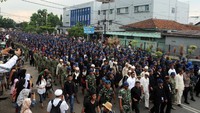Seba Baduy merupakan tradisi tahunan warga Baduy untuk bertemu dan menyampaikan aspirasi mereka kepada Bupati Lebak dan Gubernur Banten. Antara Foto/Muhammad Bagus Khoirunas.