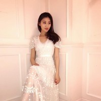 Diceritakan bahwa Wu cinta pada pandangan pertama dengan Katherine. Ia pun memanjakannya dengan berbagai hadiah mewah seperti kalung berlian dan rumah senilai USD 3,1 juta atau sekitar Rp 44 miliar. Foto: Instagram/@katherine_hoyk