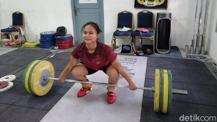 Lifter muda, Juliana Klarisa (Mercy Raya/detikSport) Lifter muda, Juliana Klarisa (Mercy Raya/detikSport)