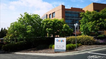 Ini hanya sebagian kecil, karena beberapa lokasi tak bisa diabadikan lewat jepretan lensa. Jadi, seperti ini gambaran markas mbah Google. (Foto: detikINET/Agus Tri Haryanto)